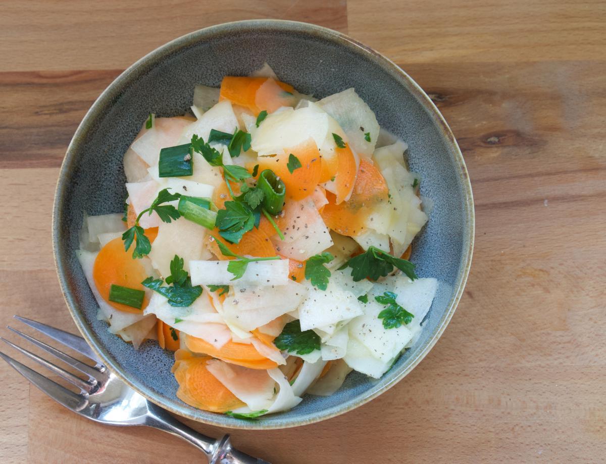 Karotten Kohlrabi Salat