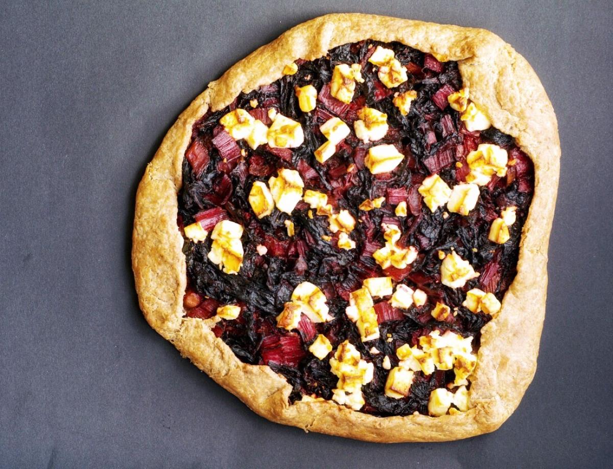 Mangold Galette mit Schafskäse