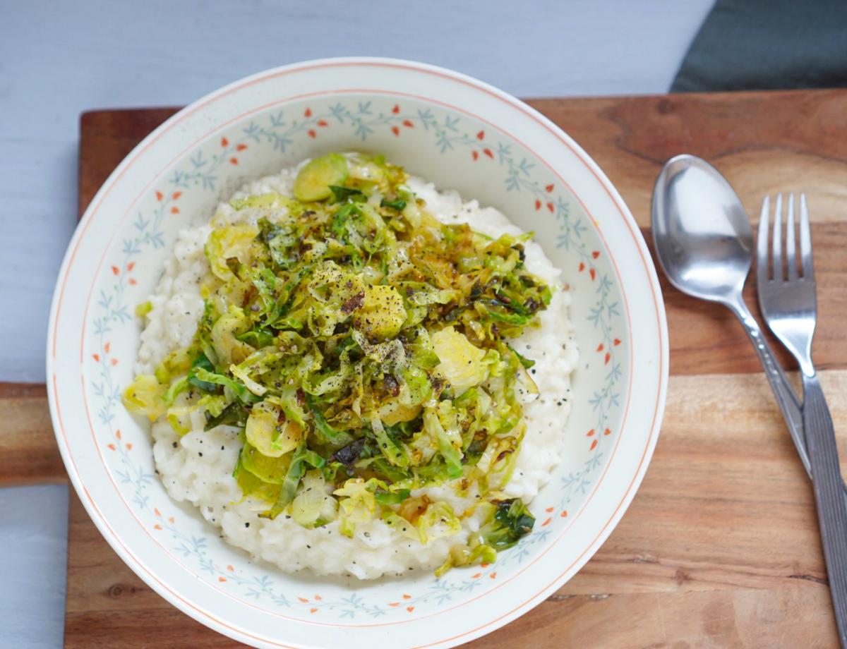 Rosenkohl Risotto